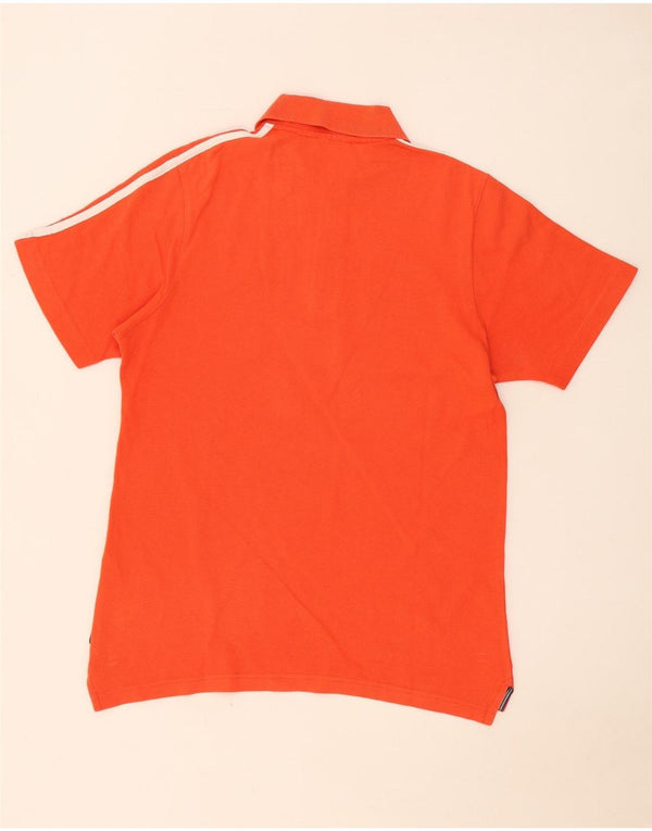 Adidas Mens Polo Shirt Small Orange Cotton