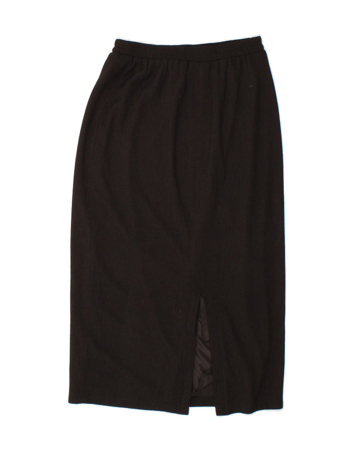 FRANKENWALDER Womens Midi Skirt EU 40 Medium W28 Black Polyester Vintage Frankenwalder and Second-Hand Frankenwalder from Messina Hembry 