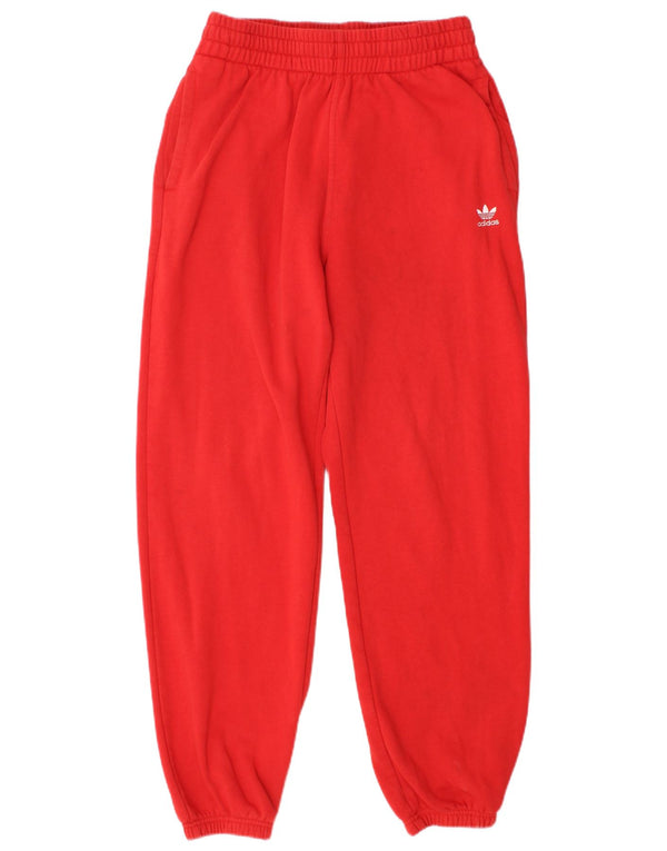 ADIDAS Ženska trenirka Hlače Joggers UK 12 Srednje crveni pamuk