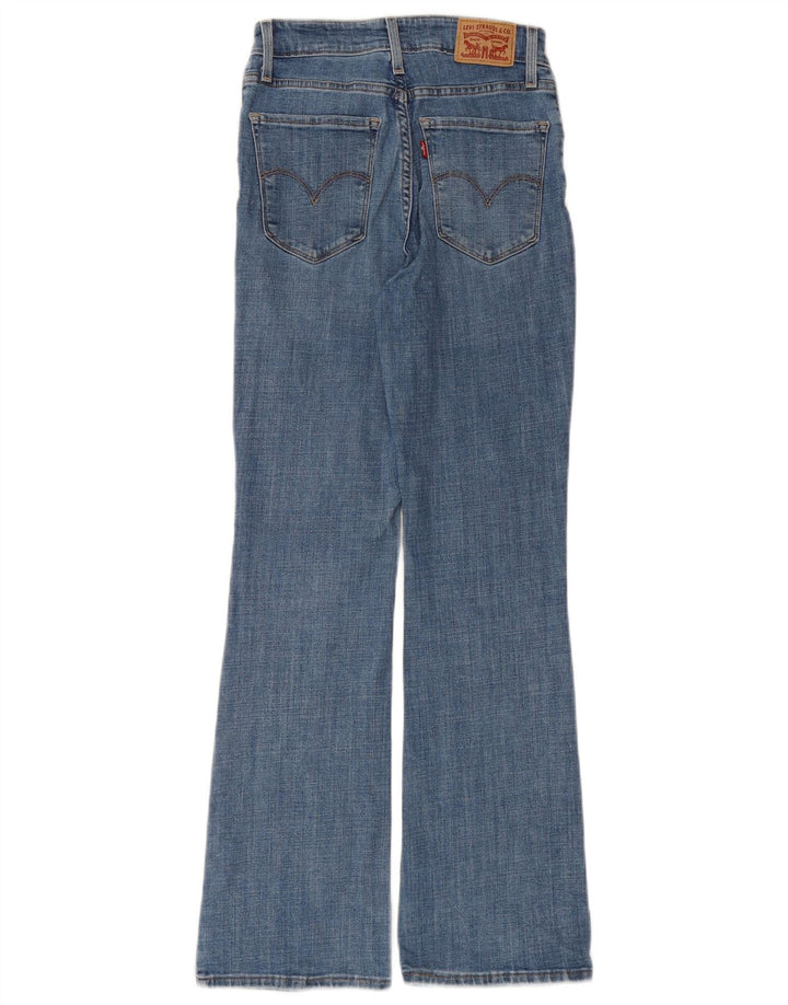 LEVI'S Ženske 725 traperice visokog struka W26 L30 Plavi pamuk