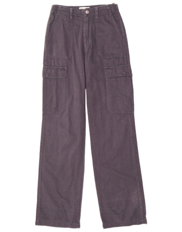 Zara muške ravne kargo hlače EU 32 2XS W22 L32 plavi pamuk