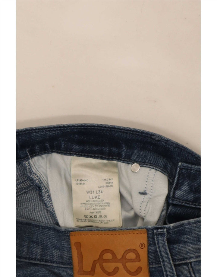 Lee Mens Luke Slim Jeans W31 L34 Plavi pamuk