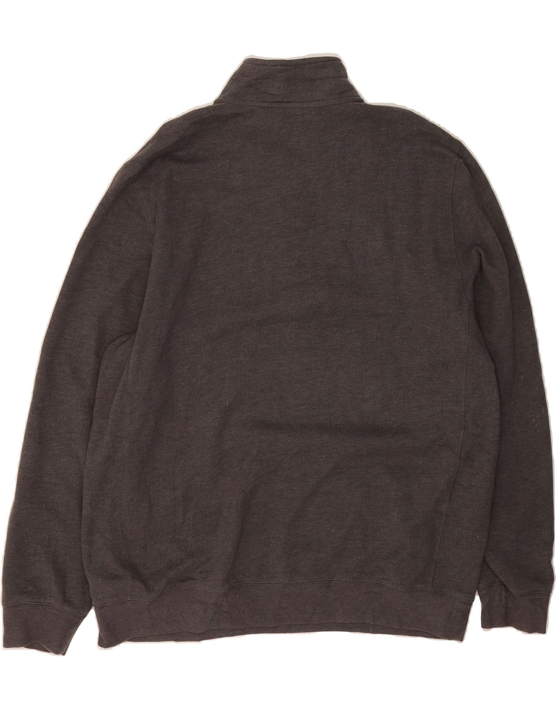IZOD Mens Zip Neck Sweatshirt Jumper XL Grey Cotton Vintage Izod and Second-Hand Izod from Messina Hembry 