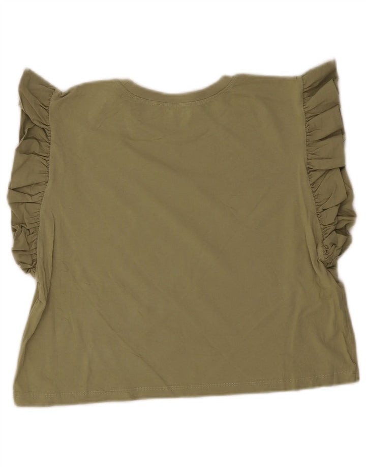 Zara ženski kratki top UK 12 Srednje zelena