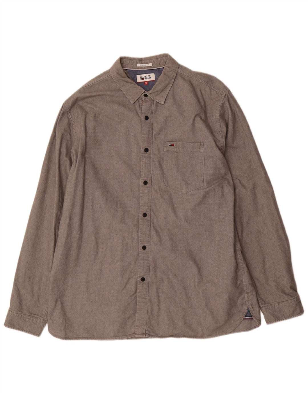 Tommy Hilfiger muška košulja standardnog kroja XL sivi pamuk