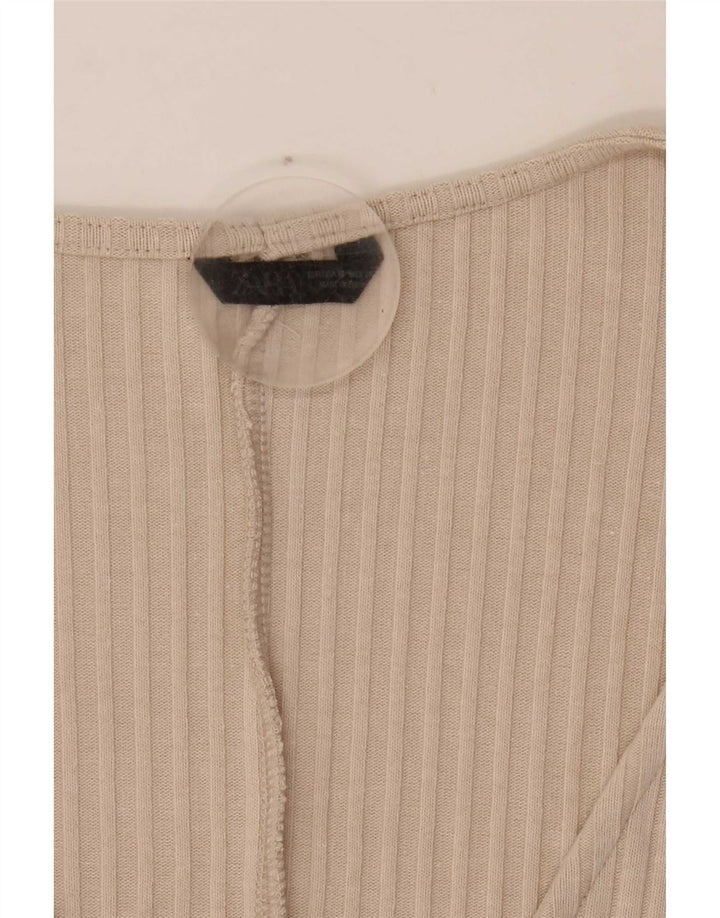 Zara ženska asimetrična pončo bluza Top jedna veličina, bež