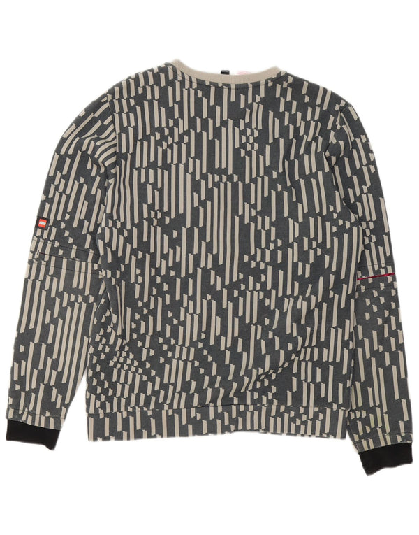 Adidas Boys Graphic Sweatshirt Džemper 15-16 godina sivi geometrijski pamuk