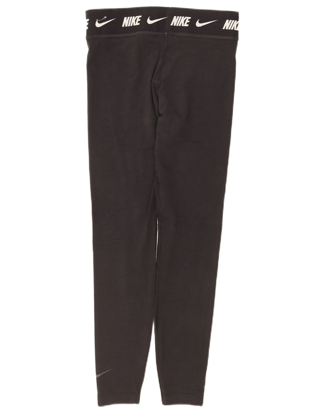 NIKE ženske uske grafičke tajice UK 12 Srednje crni pamuk