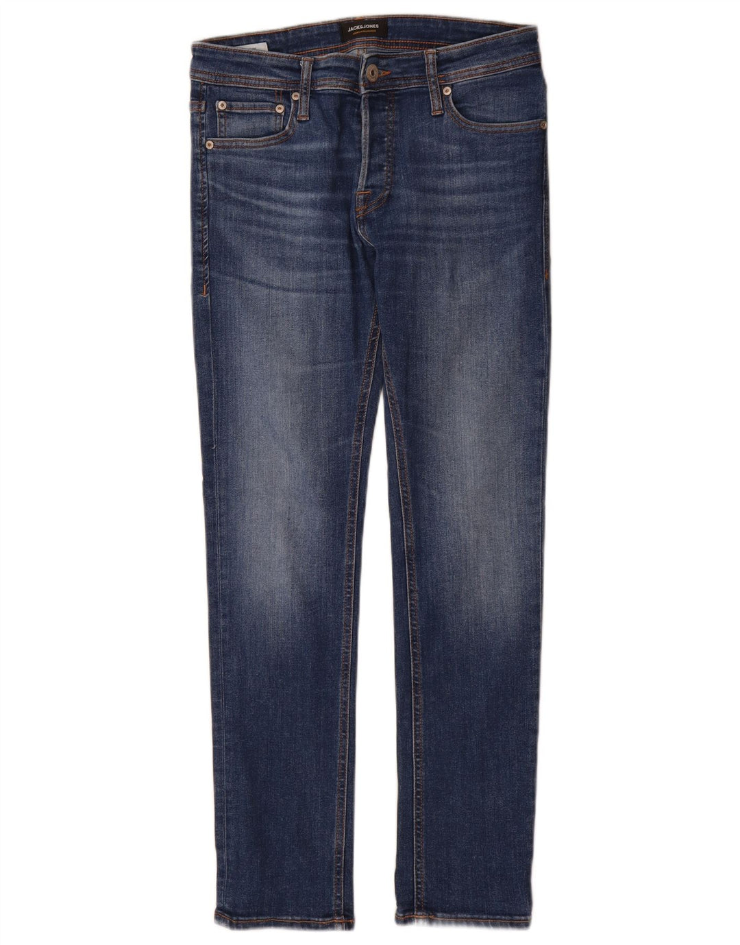 Jack & Jones muške uske traperice GLENN W29 L30 plavi pamuk