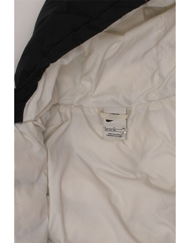 Mala crna poliesterska jakna Nike za djevojčice s kapuljačom i podstavom od 8 do 9 godina