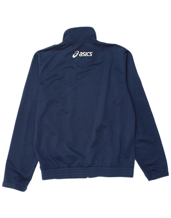Asics muška gornja jakna od trenirke Mala tamnoplava poliesterska boja