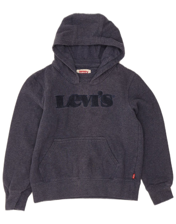 Levi's Boys majica s kapuljačom s kapuljačom 9-10 godina tamnoplavi pamuk