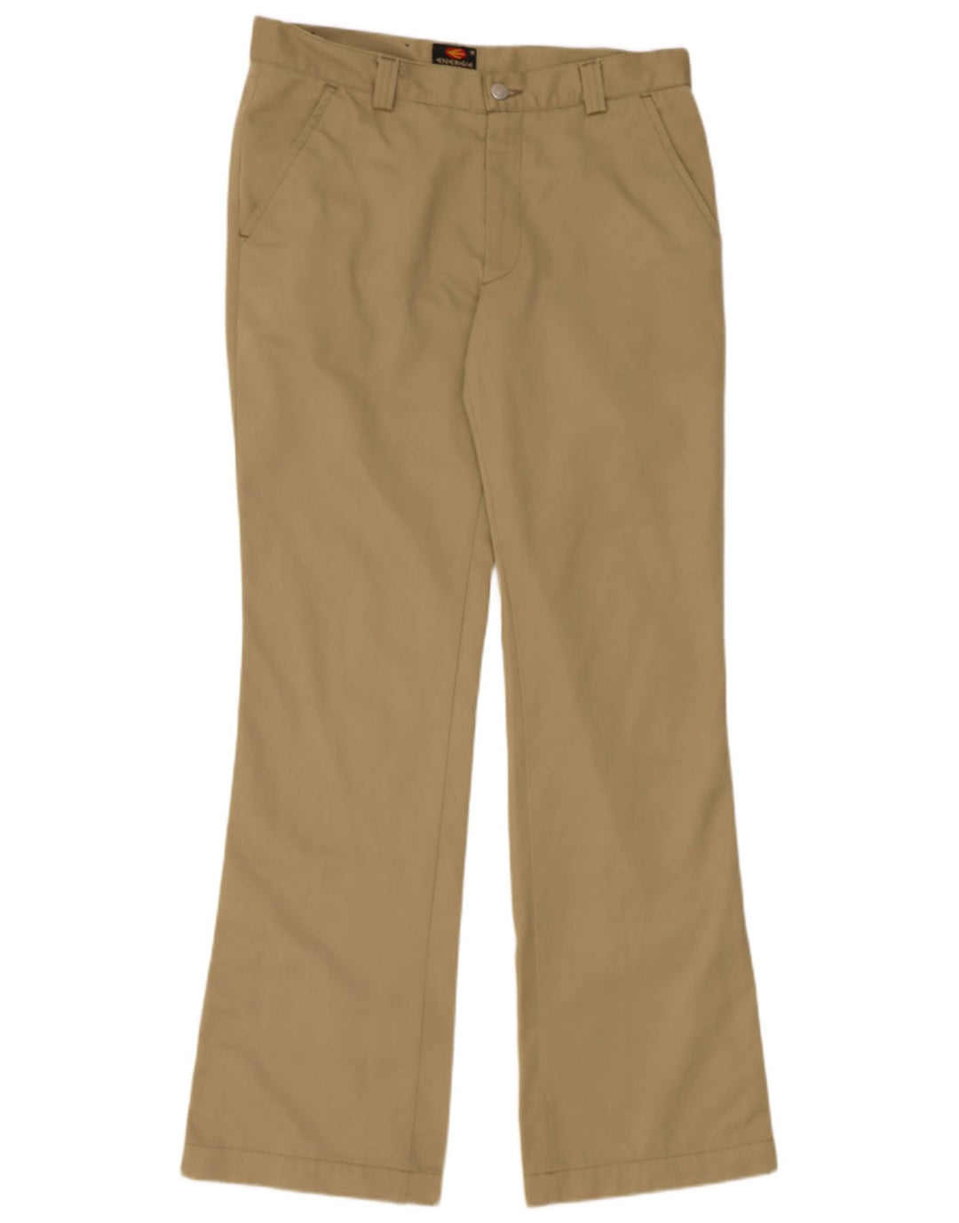 ENERGIE Mens Straight Chino Trousers W34 L34 Khaki Polyester