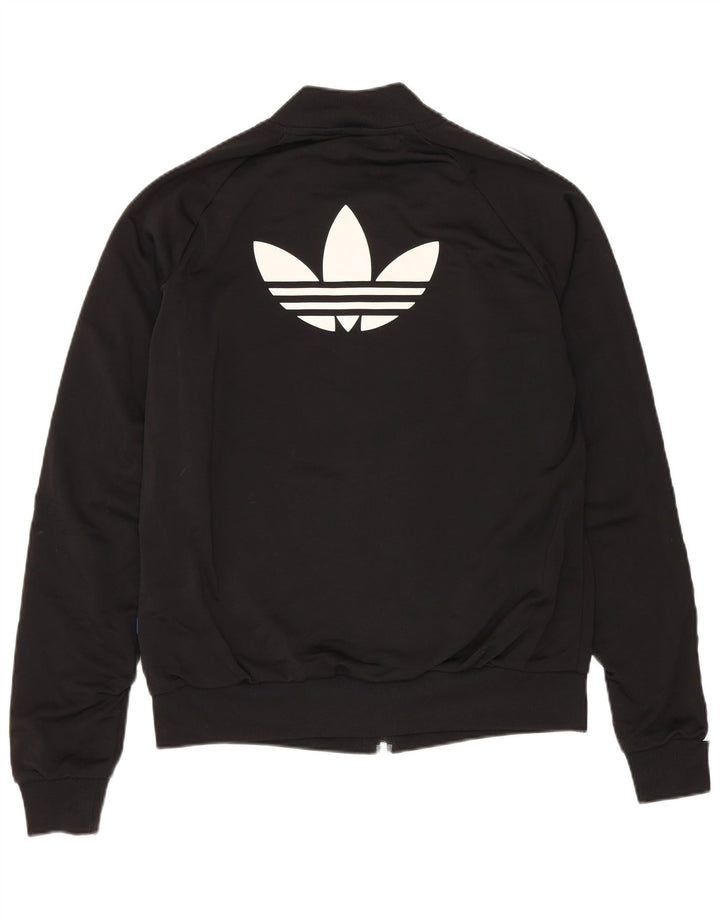 ADIDAS ženska gornja jakna s grafičkim motivima UK 10, mali crni poliester