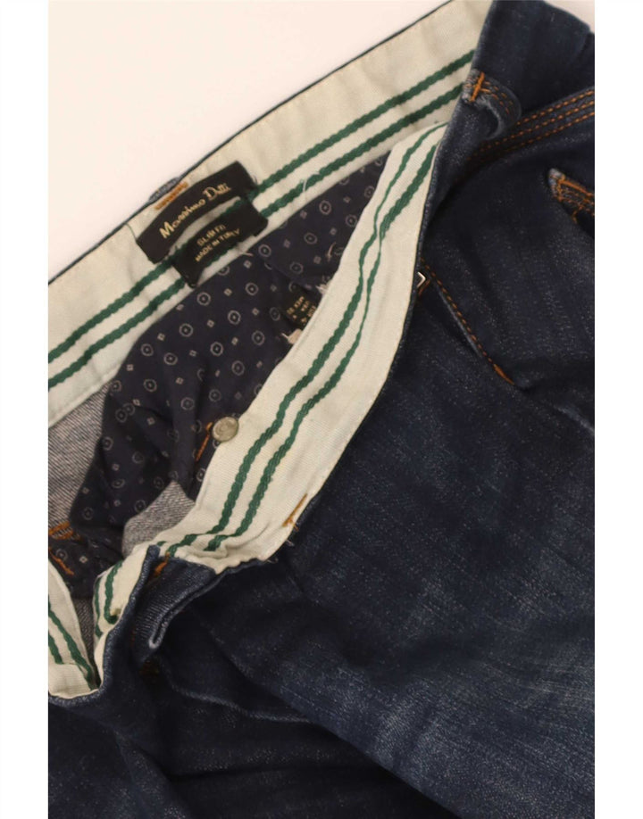 Ženske uske traperice Massimo Dutti W30 L31 tamnoplave