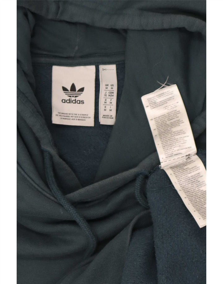 Adidas muška majica s kapuljačom Srednje zeleni pamuk