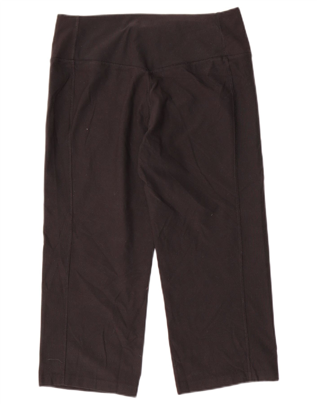 NIKE ženske Dri Fit Capri tajice UK 12 srednje crne poliesterske