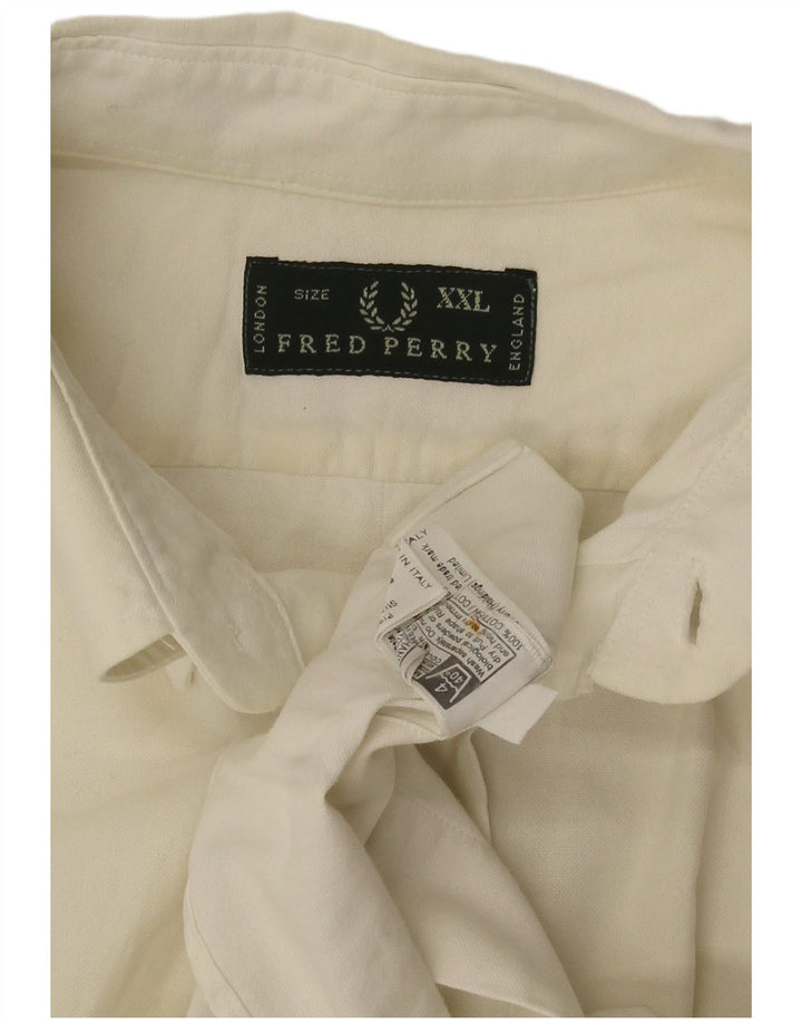 Fred Perry muška košulja 2XL od bijelog pamuka