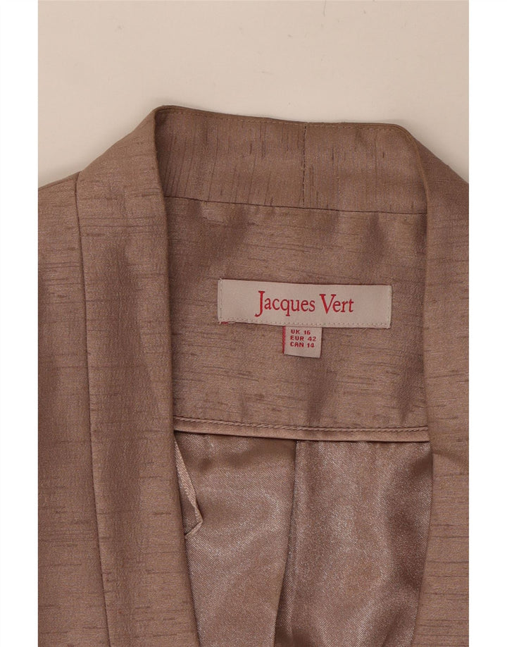 JACQUES VERT Womens 1 Button Blazer Jacket UK 16 Large  Pink Flecked Vintage Jacques Vert and Second-Hand Jacques Vert from Messina Hembry 