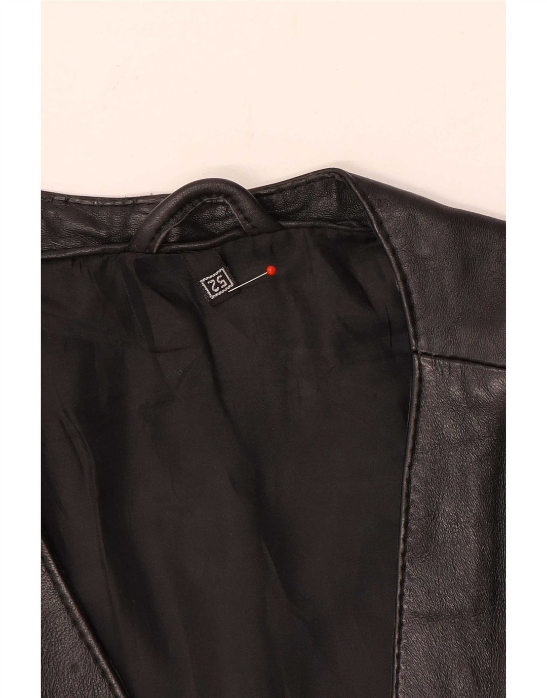 Vintage muška kožna jakna EU 52 XL crna