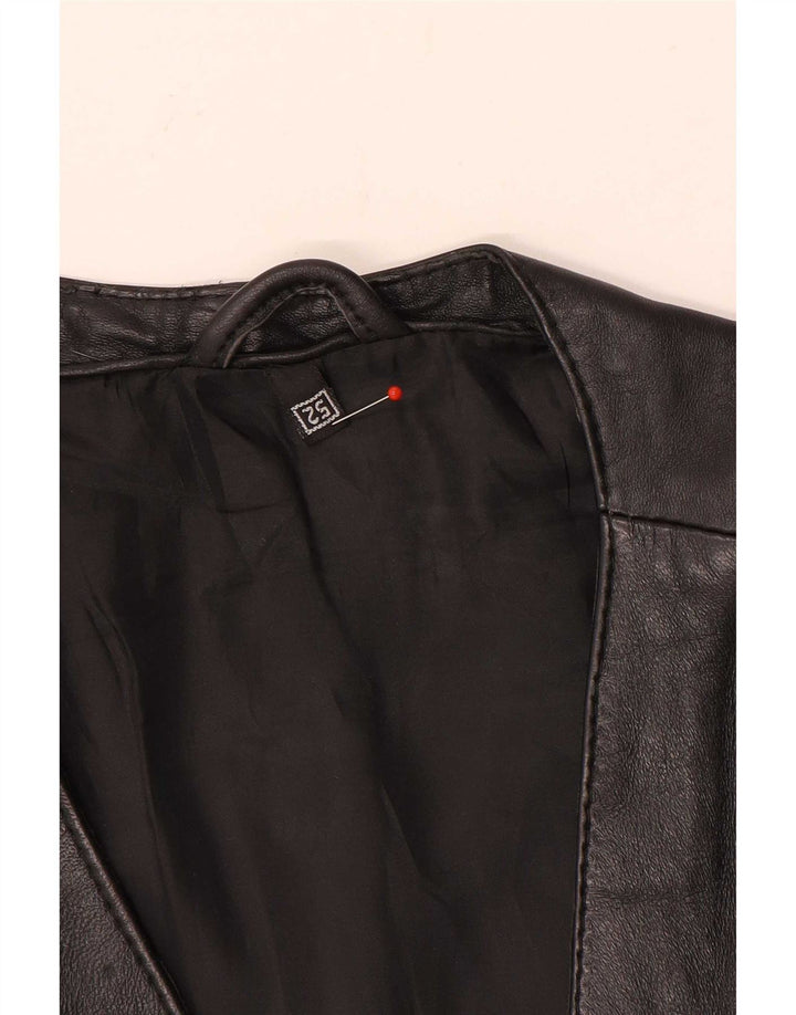 Vintage muška kožna jakna EU 52 XL crna