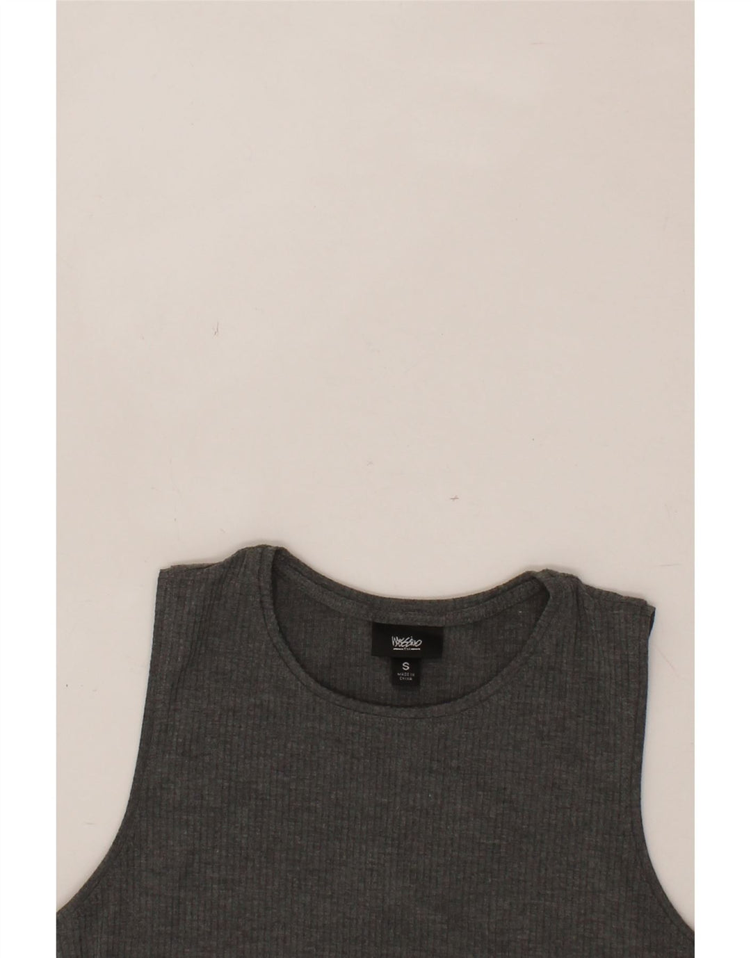 MOSSIMO Womens Sleeveless Bodycon Dress UK 10 Small Grey Polyester Vintage Mossimo and Second-Hand Mossimo from Messina Hembry 