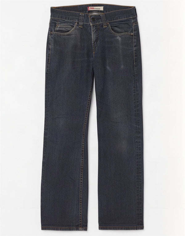 Levi's muške 506 standardne ravne traperice W30 L32 plavi pamuk