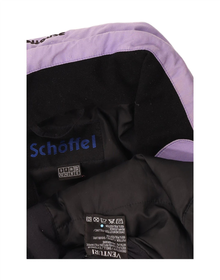 Schoffel ženska skijaška jakna s kapuljačom UK 16 veliki ljubičasti poliamid