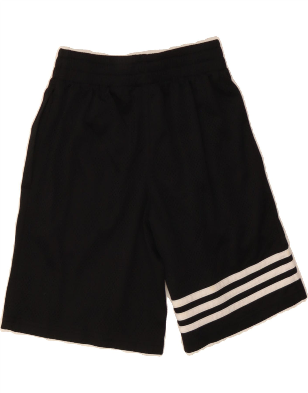 ADIDAS Boys Sport Shorts 7-8 Years Small  Black Polyester Vintage Adidas and Second-Hand Adidas from Messina Hembry 