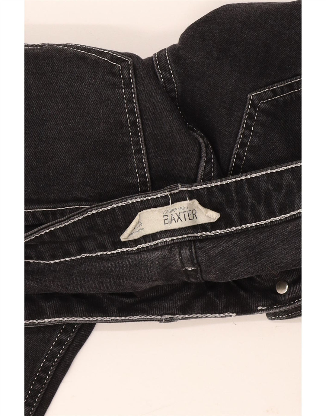 TOPSHOP Ženske kratke uske traperice Baxter W26 L25 crne