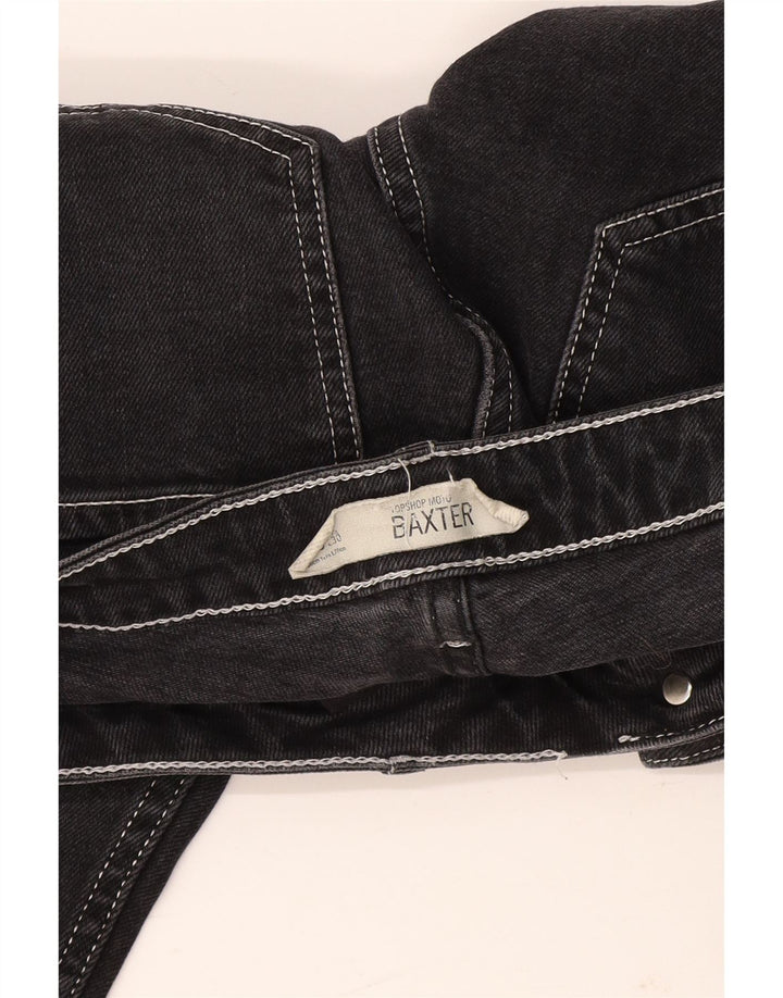 TOPSHOP Ženske kratke uske traperice Baxter W26 L25 crne