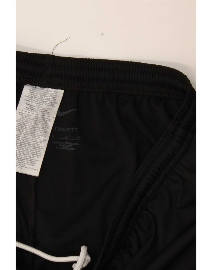 Nike muške Dri Fit hlače za trenirku, velike crne poliesterske hlače