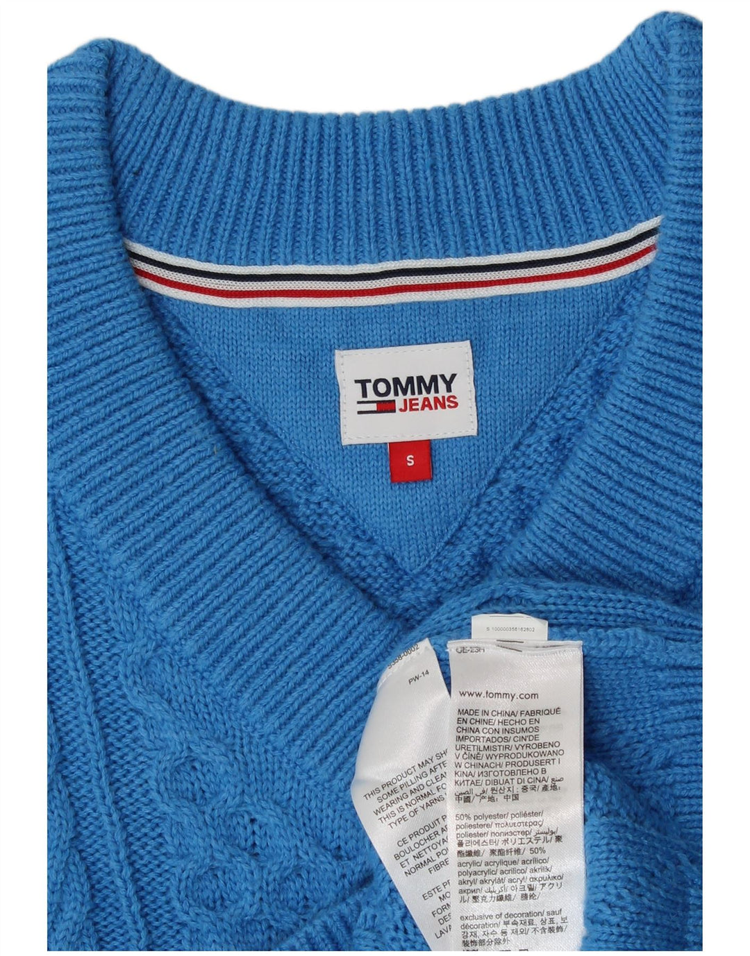 Tommy Hilfiger ženski prsluk bez rukava UK 10 mali plavi poliester