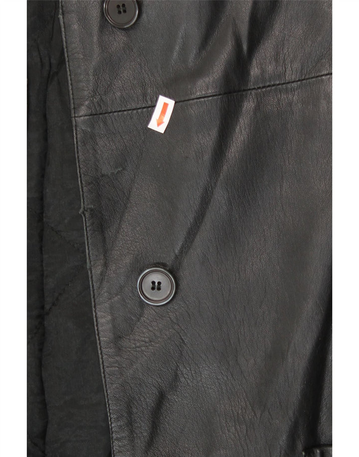 MARCO BALDASSARI Womens Overcoat UK 14 Large Black Vintage Marco Baldassari and Second-Hand Marco Baldassari from Messina Hembry 