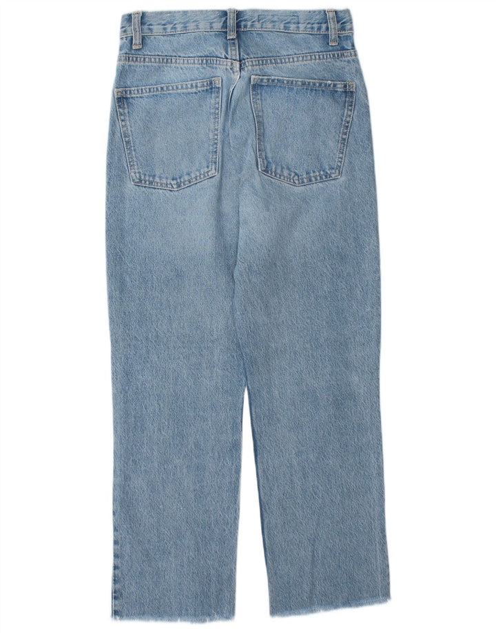 ZARA ženske ravne traperice visokog struka EU 36 XS W26 L26 plavi pamuk