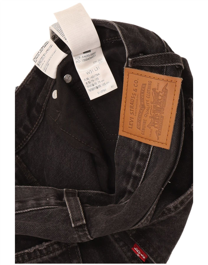 Levi's ženske srednje ravne traperice W31 L31 sivi pamuk