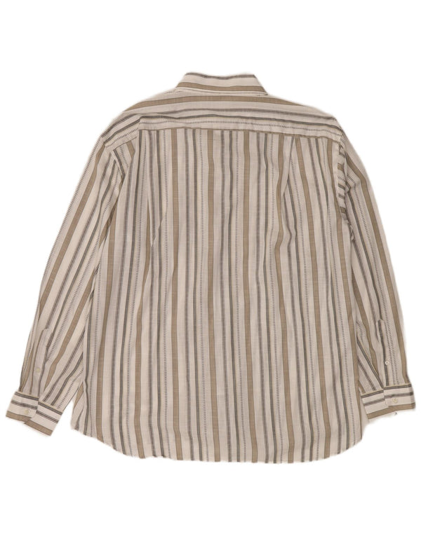 ROCCOBAROCCO muška košulja veličina 45 18 2XL sivobijele na pruge