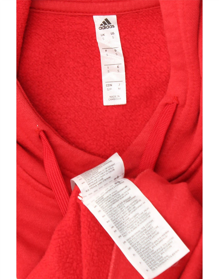 ADIDAS Muška majica s kapuljačom Mala crvena pamučna