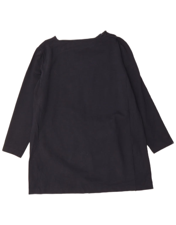 COS ženska haljina tunika UK 16 Velika tamnoplava viskoza