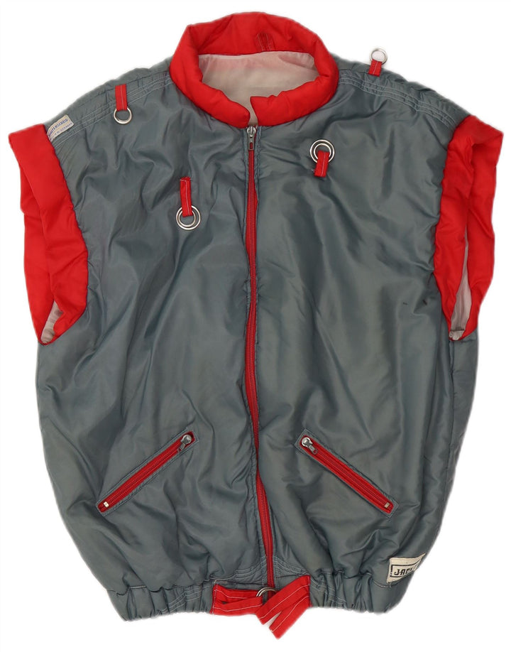 JACK DANIELS Ženska jakna UK 16 Large Grey Colourblock