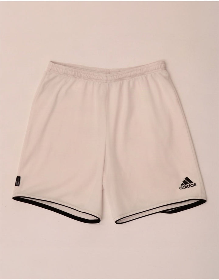 Adidas muške sportske kratke hlače Climalite, veliki bijeli poliester