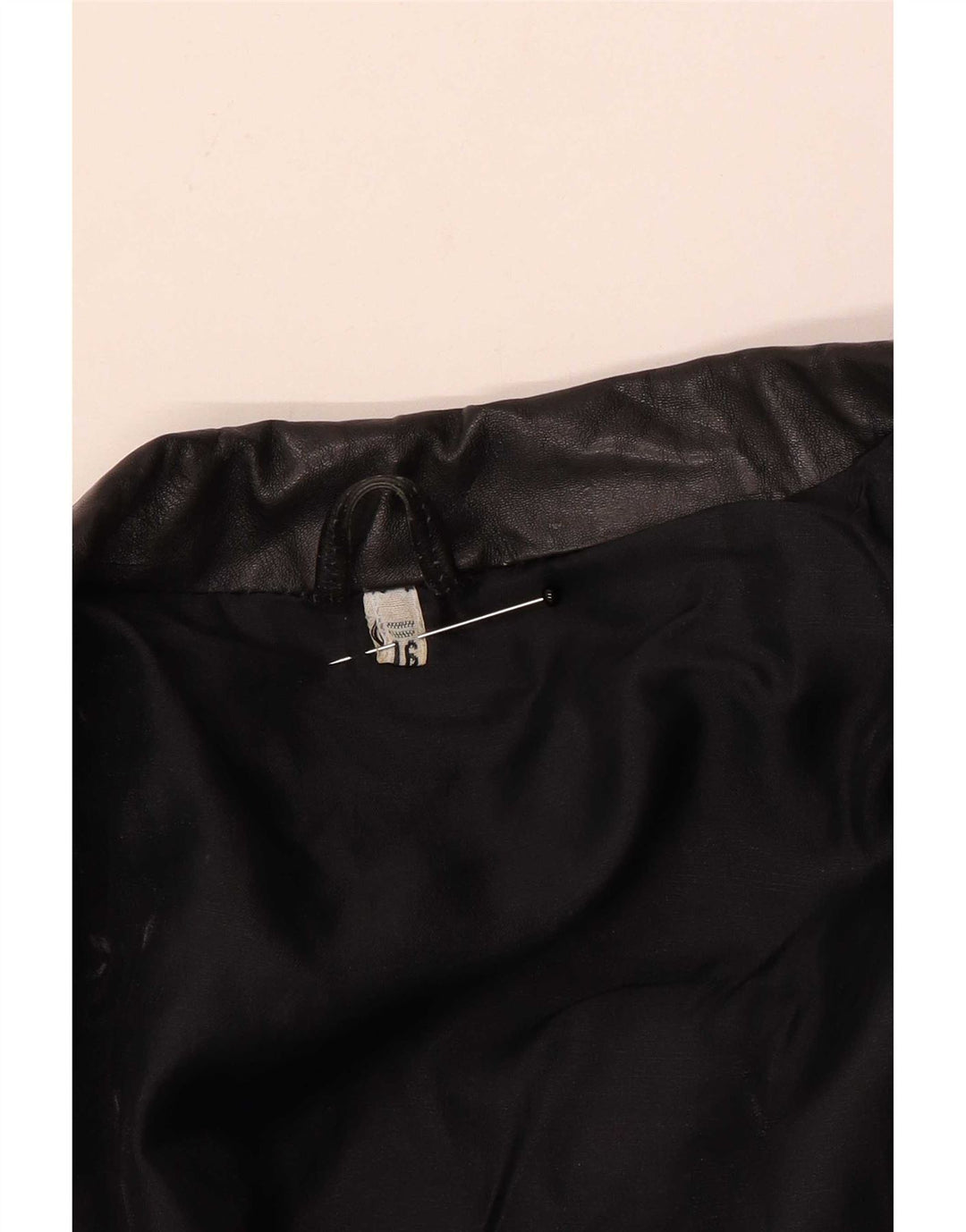 Vintage ženska prevelika kožna jakna UK 16 Large Black