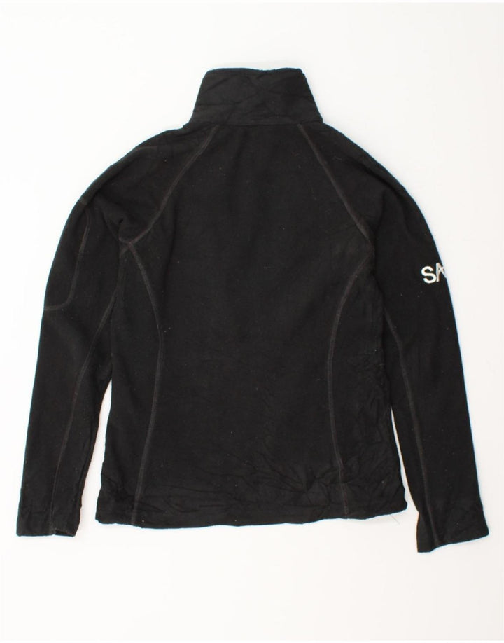 COLUMBIA Womens Fleece Jacket UK 10 Small Black Polyester Vintage Columbia and Second-Hand Columbia from Messina Hembry 