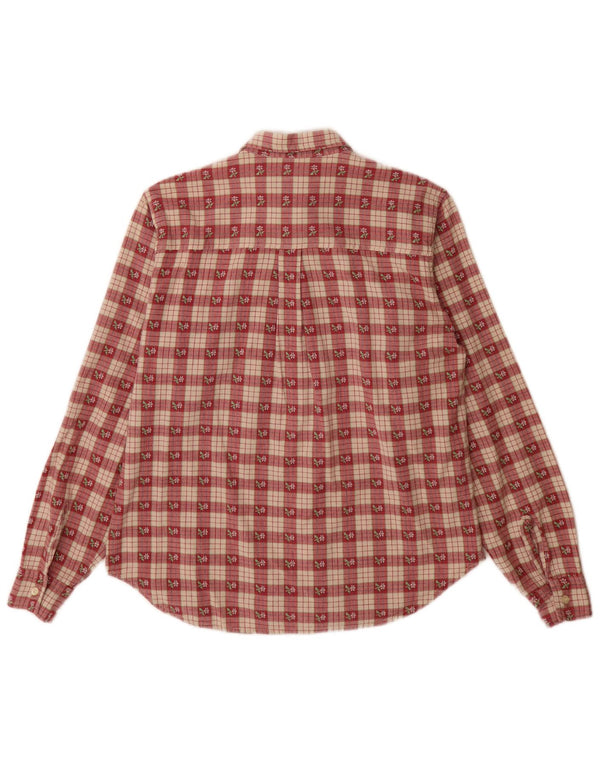 Vintage ženska košulja od flanela UK 18 XL, crveni karirani pamuk