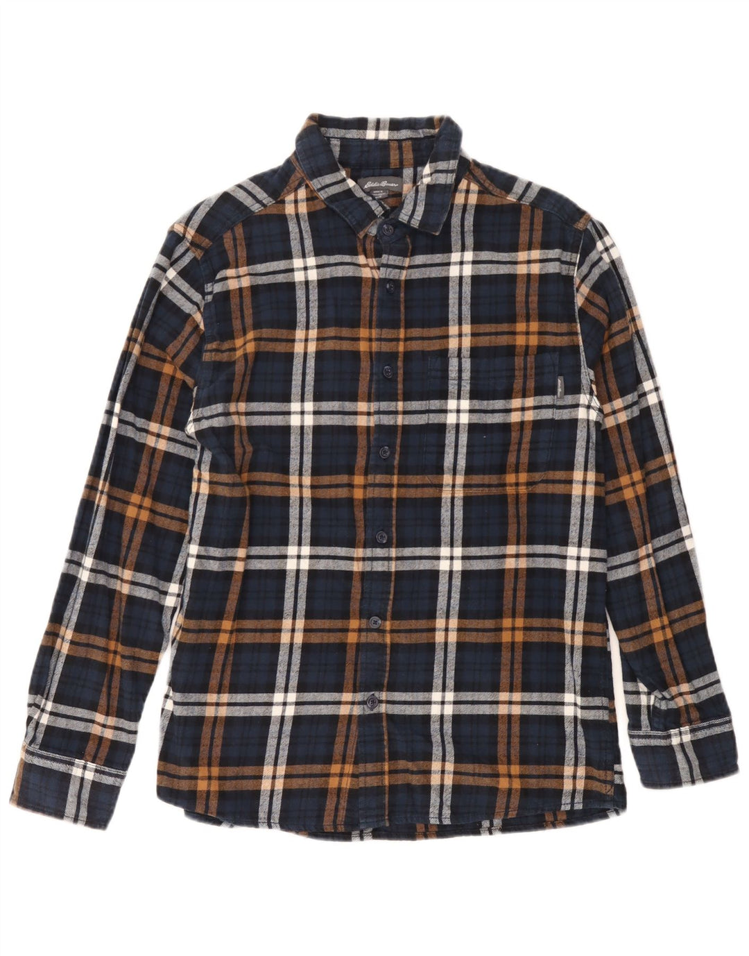 Eddie Bauer Muška flanelska košulja Srednje tamnoplavi karirani pamuk