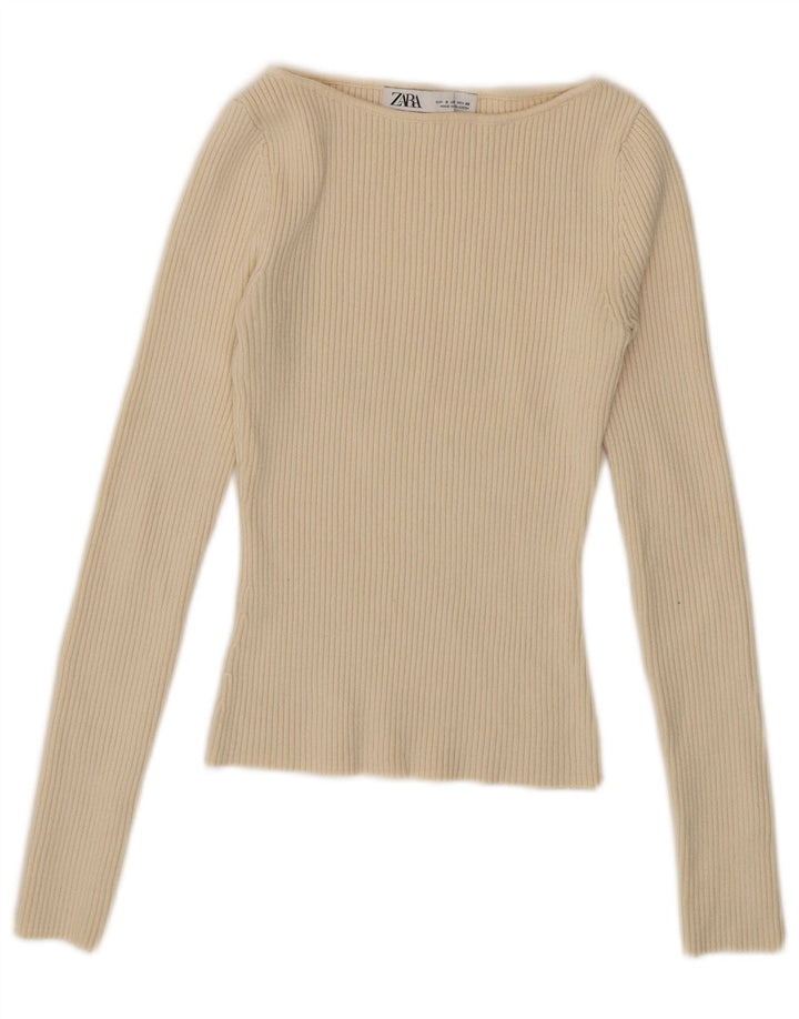 Zara ženski kratki rukav dugih rukava UK 8 Small Beige