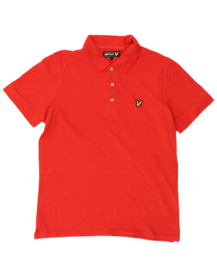 Lyle & Scott muška polo majica srednje crvene pamučne boje