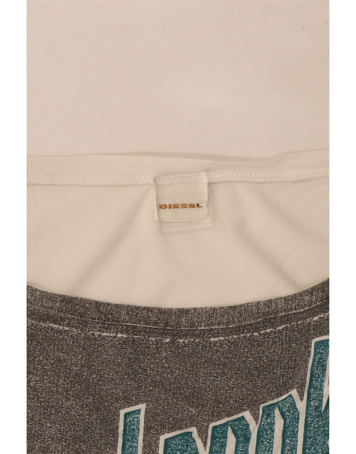 DIESEL Ženska majica s grafičkim motivima UK 10 Small White