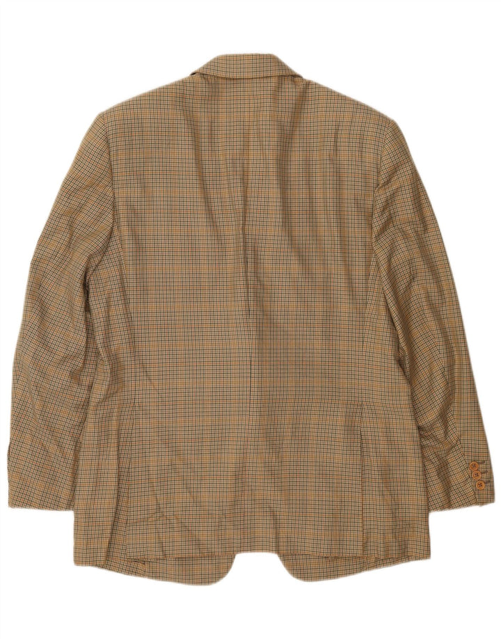 Burberrysova muška jakna sa 2 gumba IT 52 veliki bež karirani pamuk