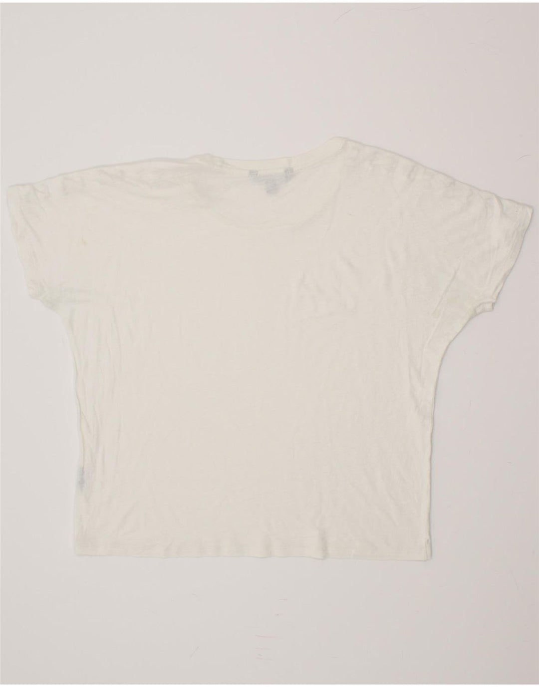 RALPH LAUREN Womens Oversized T-Shirt Top UK 16 Large White Vintage Ralph Lauren and Second-Hand Ralph Lauren from Messina Hembry 